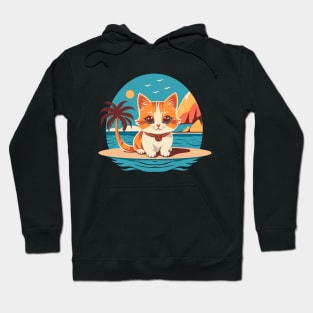 Cute Kitten On Vacation Hoodie